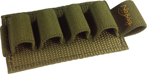 No Bäg Patch with 4 elastic loops Olivegreen with logo